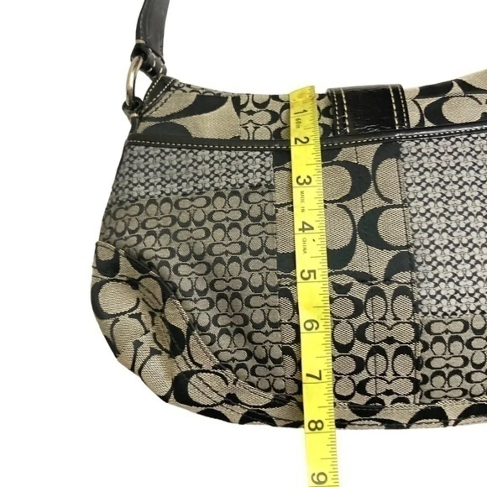 COACH SIGNATURE PATCHWORK SOHO FLAP 12316 HANDBAG BAG PURSE SHOULDER SATCHEL